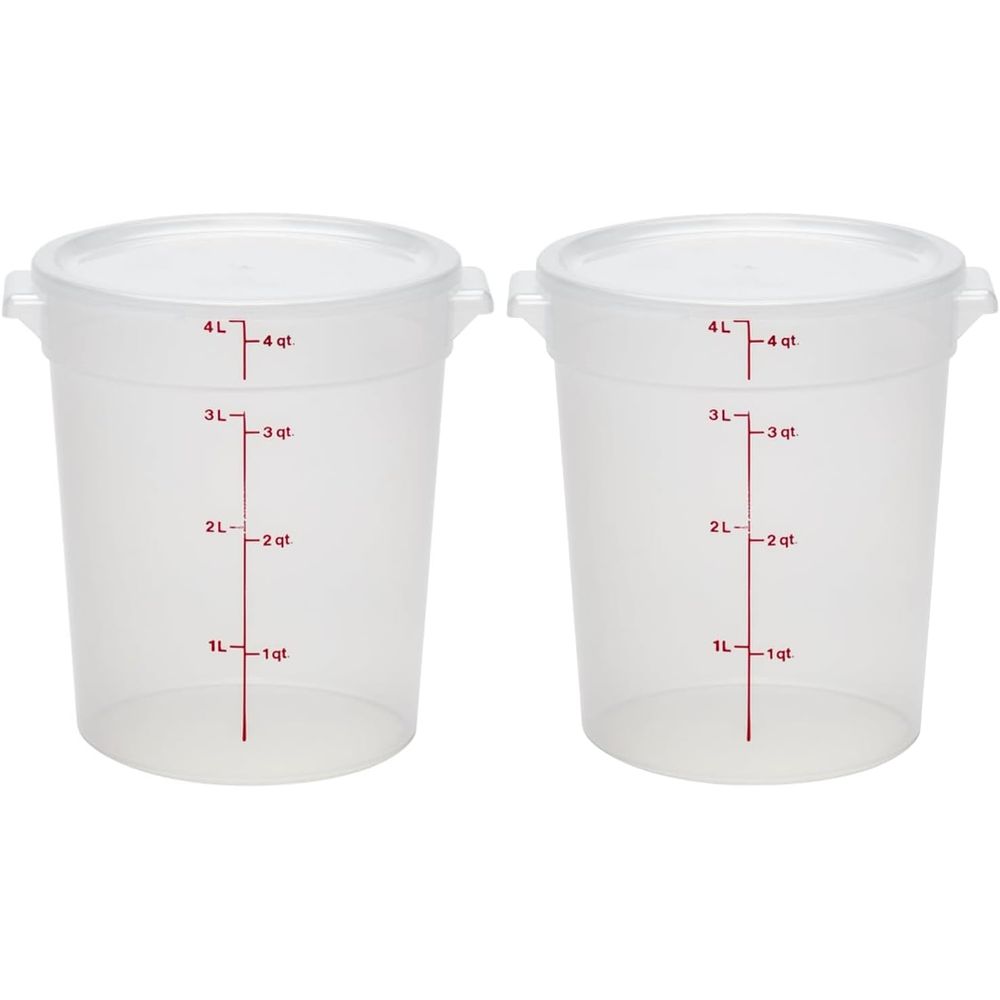 Food Storage 4 Quart - 4 Quart BPA İçermeyen Kapaklı Gıda