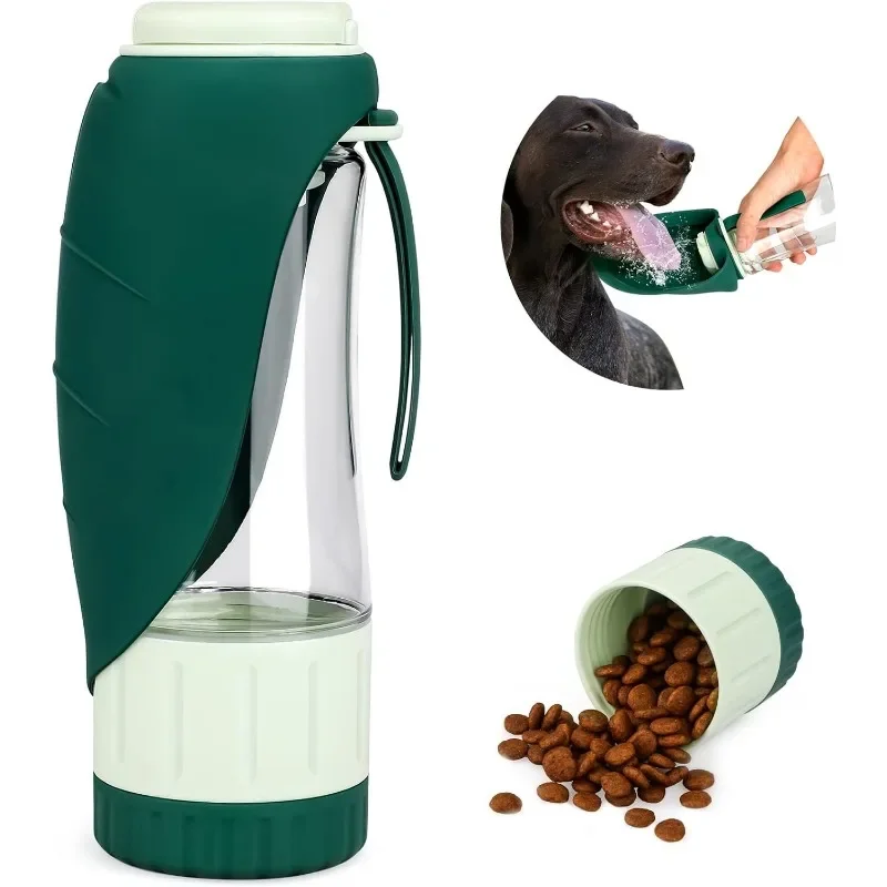 Portion Control Container - Köpek su şişesi taşınabilir köpek kedi
