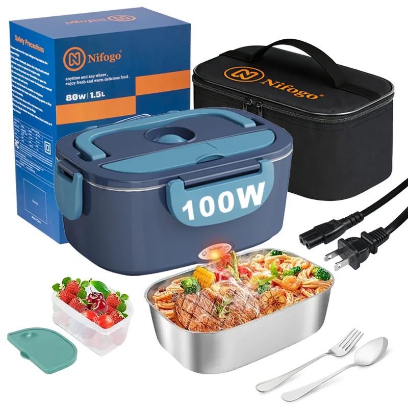 Food Storage Bag Organizer - 100W Elektrikli Isıtmalı Öğle Yemeği Kutusu