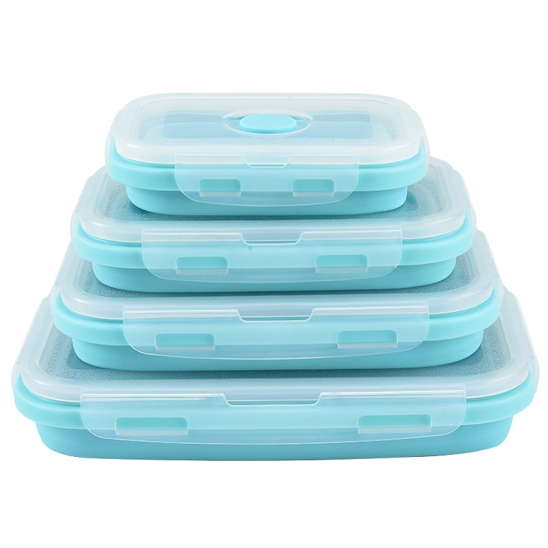 Food Storage Microwave Safe - Katlanabilir Silikon Gıda Saklama Kabı, Hava