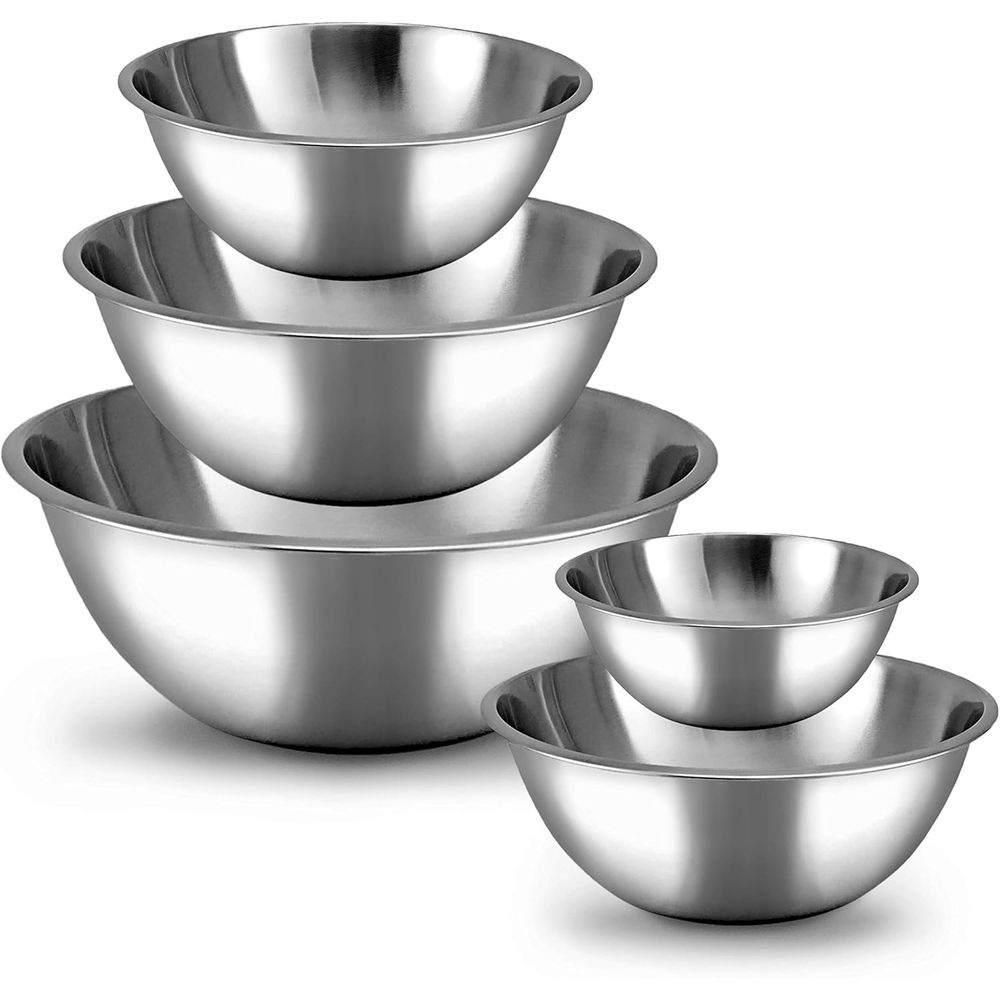 Food Storage 4 Quart - 5 Parçalı Karıştırma Kaseleri Seti, Yemek