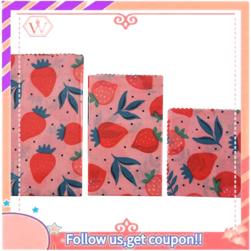 Beeswax Food Wrap - 1 takım yeniden kullanılabilir balmumu kumaş