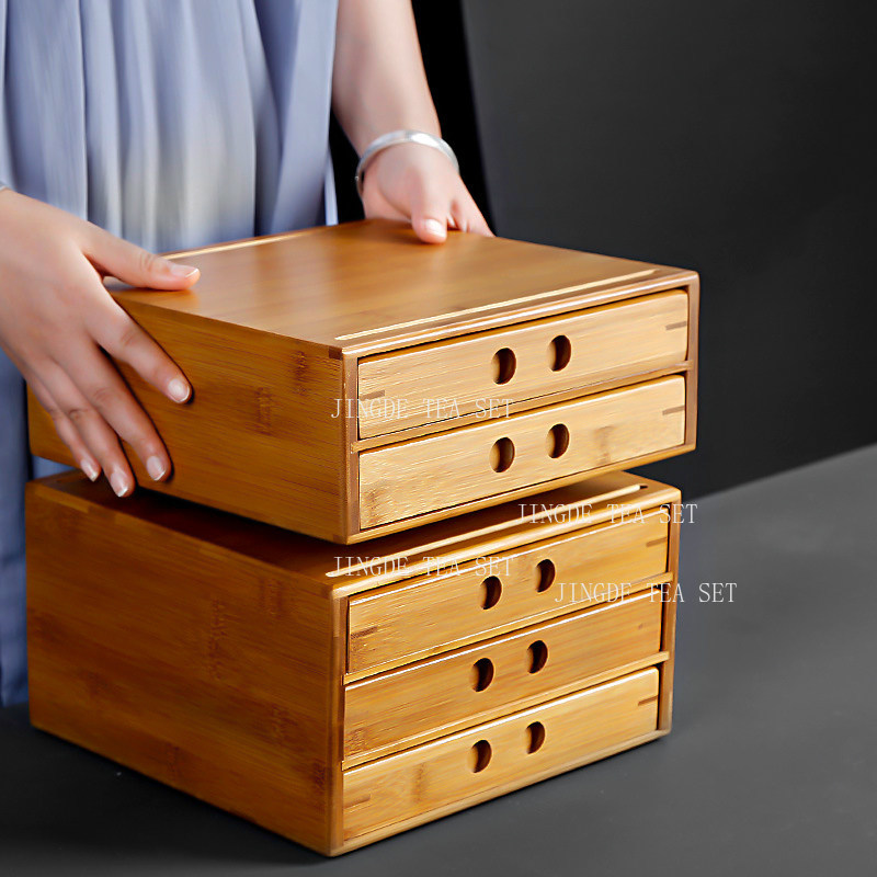 Food Storage In Cabinets - Çevre Dostu Bambu Çay Saklama Dolabı,