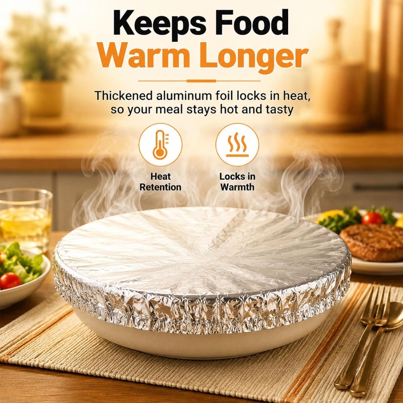 Food Storage Aluminum - Alüminyum Folyo Yalıtım Kapakları Tek Kullanımlık