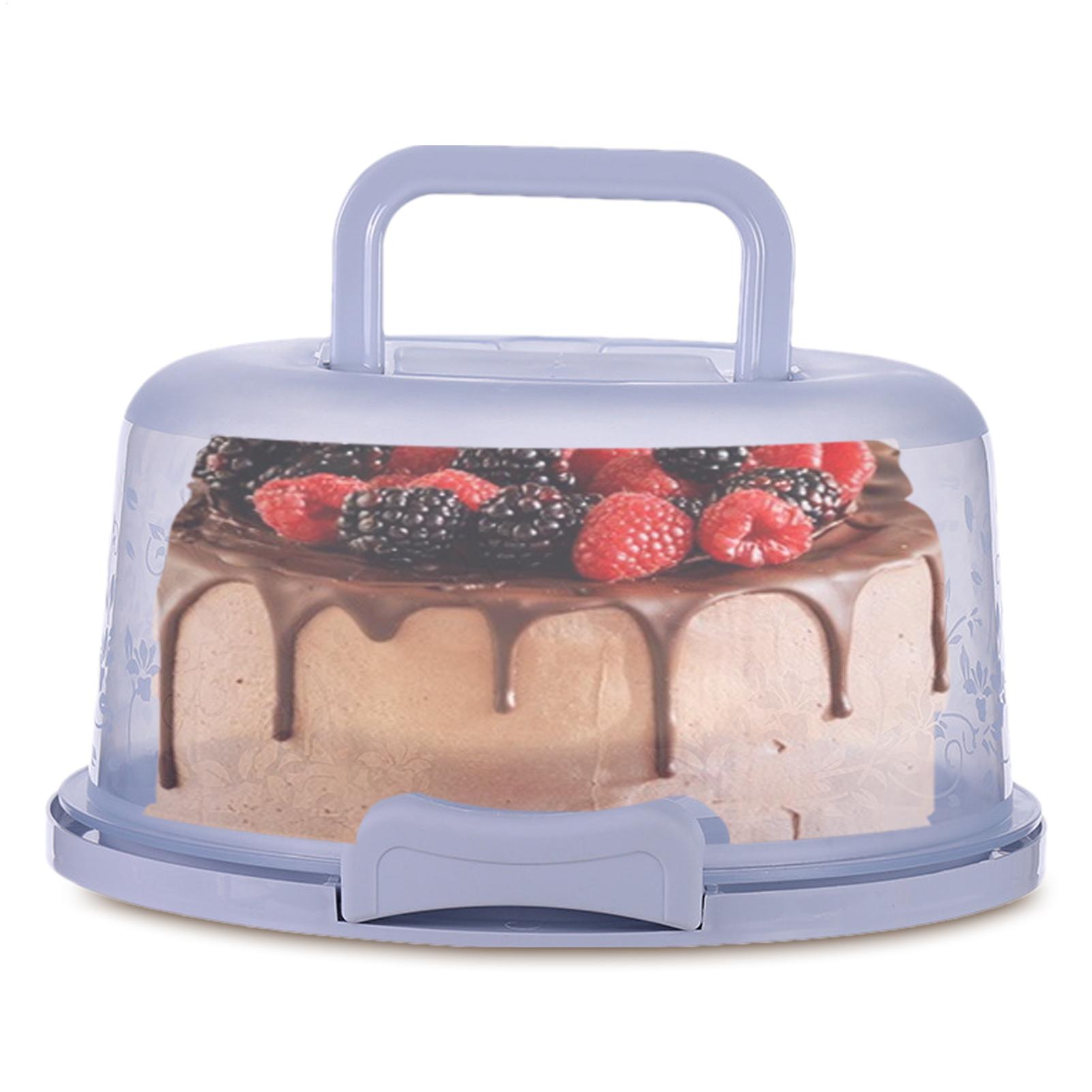 Portion Control Container - Kek Kabı Kapaklı Kek Kapları Şeffaf