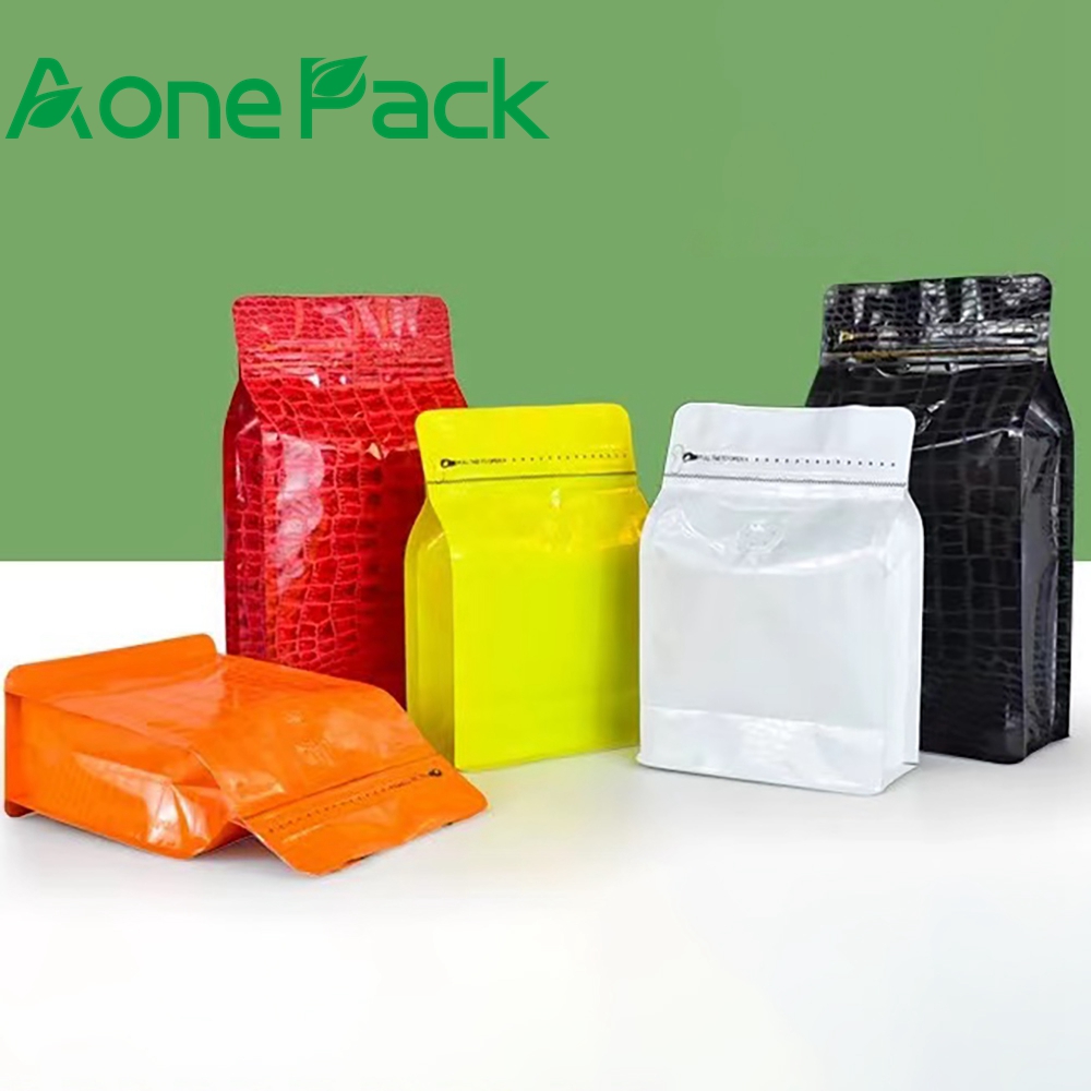 Food Storage Yellow - 100 adet Siyah/Kırmızı/Turuncu/Sarı Timsah Desenli 250g