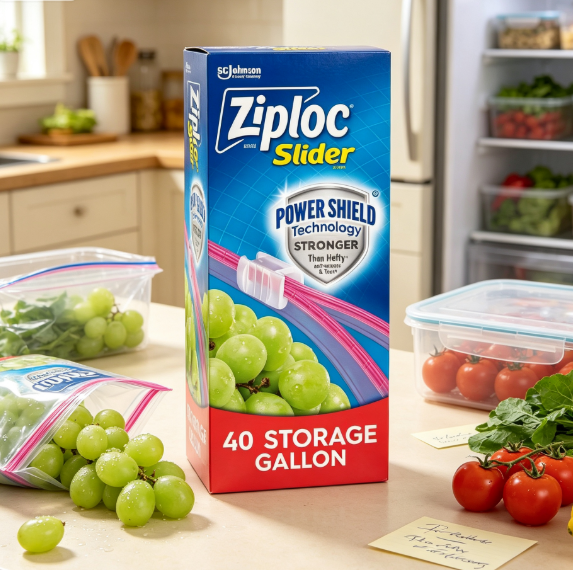 Food Storage In The Kitchen - Yeniden Kullanılabilir Galon Boyutunda Sürgülü Kilitli