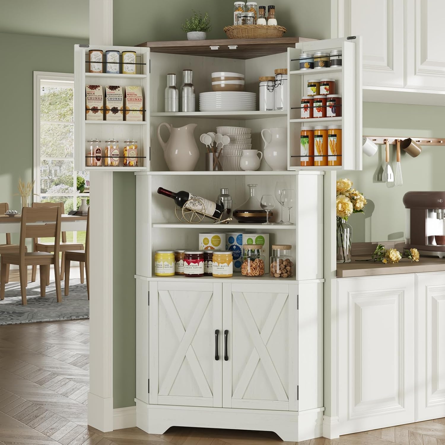 Food Storage In Cabinets - # ￥Köşe Dolabı, 67''H Mutfak Kiler
