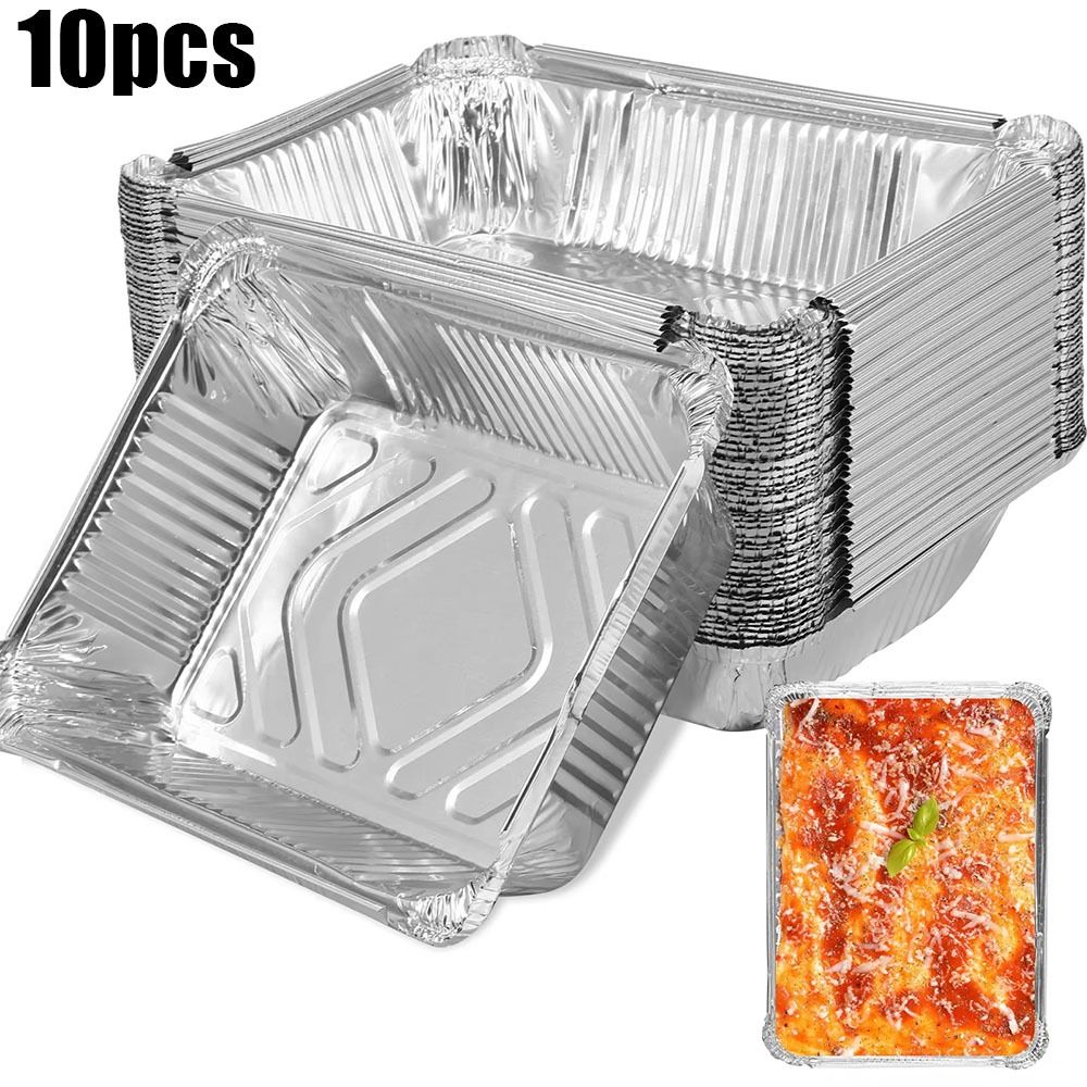 Food Storage Aluminum - 10 adet tek kullanımlık alüminyum folyo