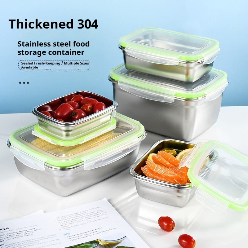 Stainless Lunch Box - 304 Paslanmaz Çelik Öğle Yemeği Kutusu