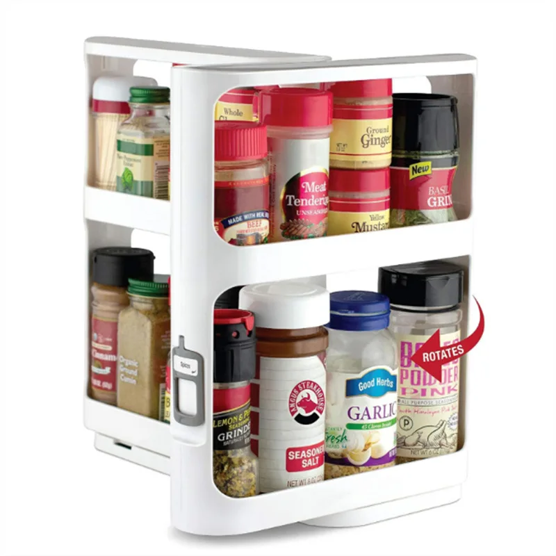 Food Storage In Cabinets - Çok Katmanlı Depolama Döner Raf, Depolama