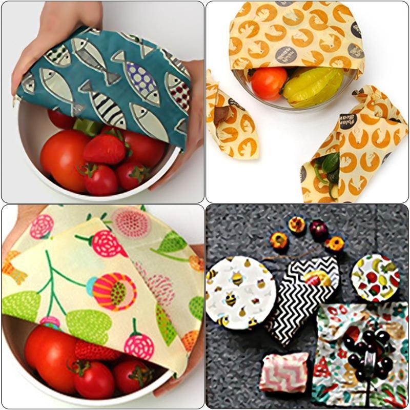 Beeswax Food Wrap - Pratik Tazelik Tutma Balmumu Bez Seti