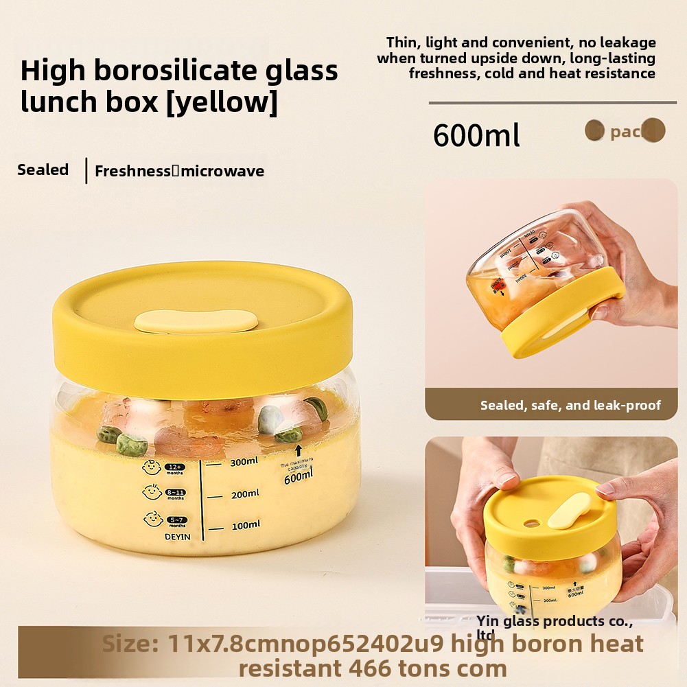 Food Storage Microwave Safe - Cam Gıda Saklama Kabı Hava Geçirmez