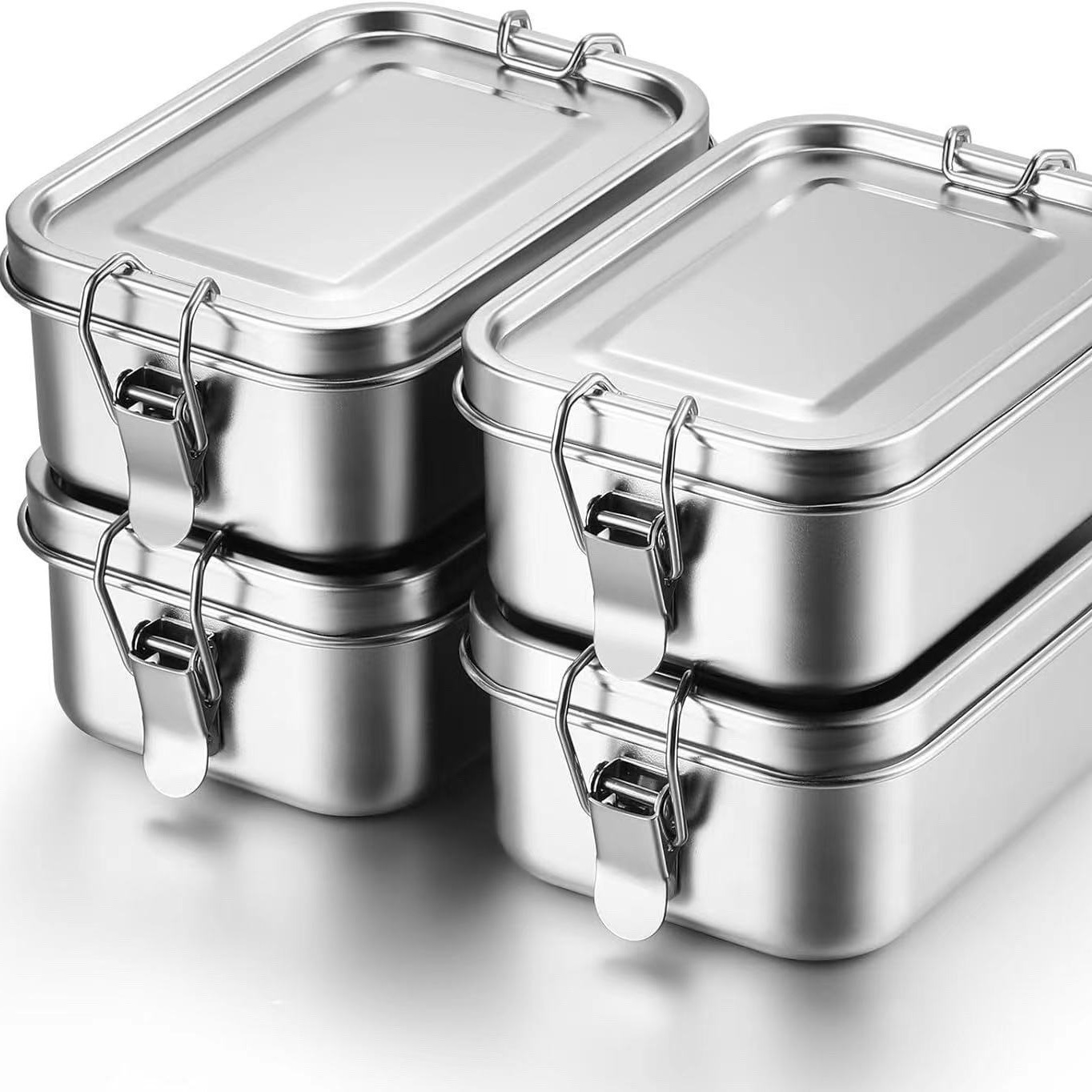 Stainless Lunch Box - Dayanıklı Paslanmaz Çelik Bento Kutusu Büyük