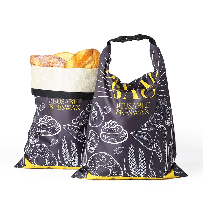 Beeswax Food Wrap - WEEDI Siyah Balmumu Ekmek Poşeti Tokalı