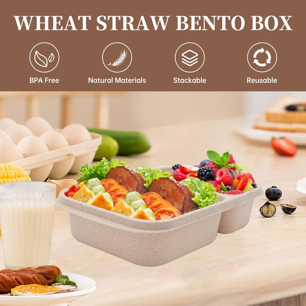 4'lü Bento Öğle Yemeği Kutusu, - Food Storage Microwave Safe incelemesi ve fiyatı