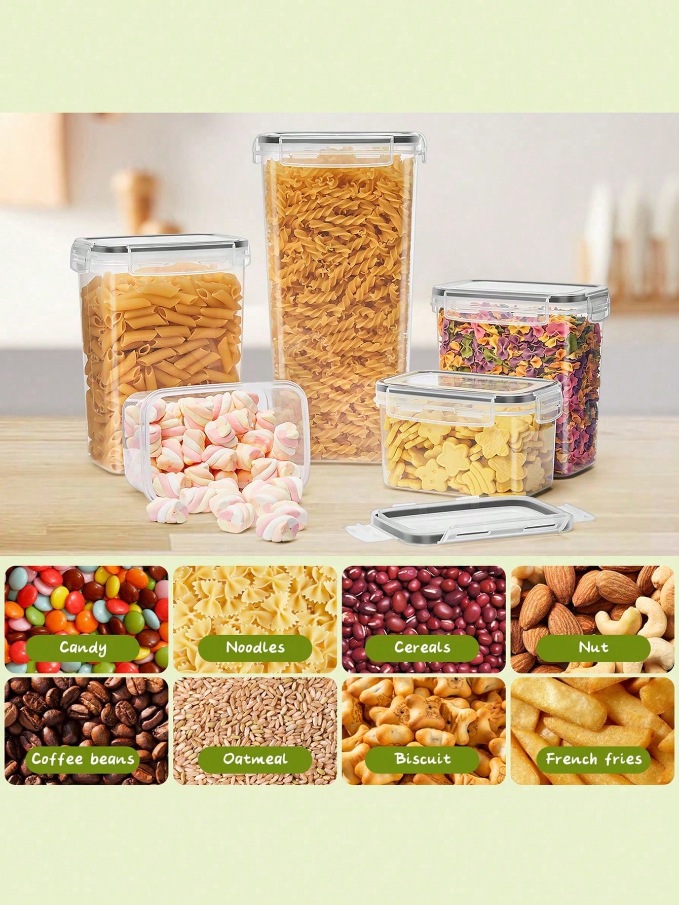 48 adet Hava Geçirmeyen Gıda S - Food Storage Plastic Containers With Lids incelemesi ve fiyatı
