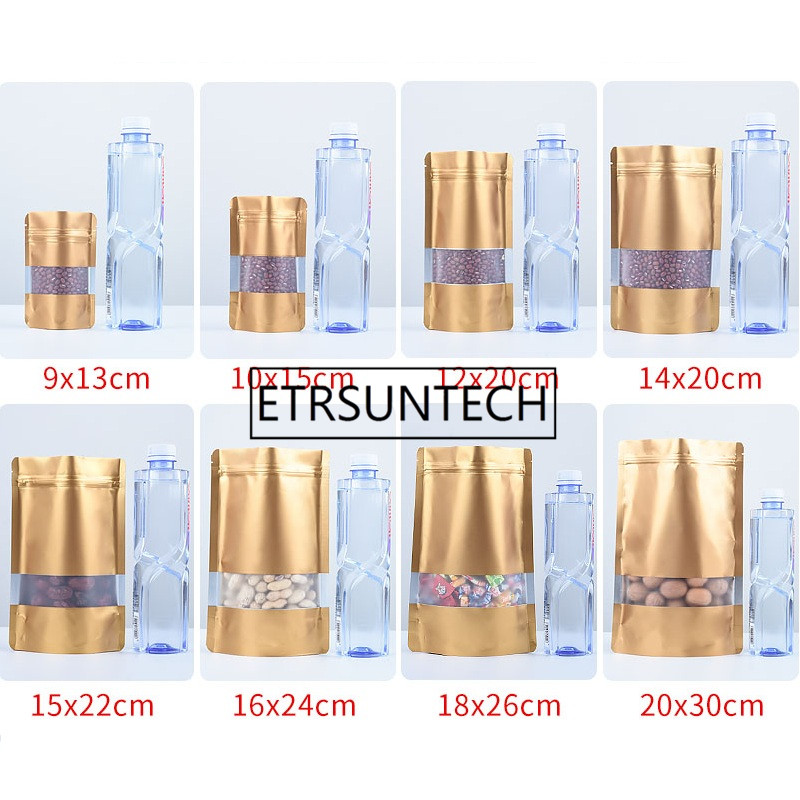 1000 Adet/grup Stand up Altın  - Food Storage Aluminum incelemesi ve fiyatı