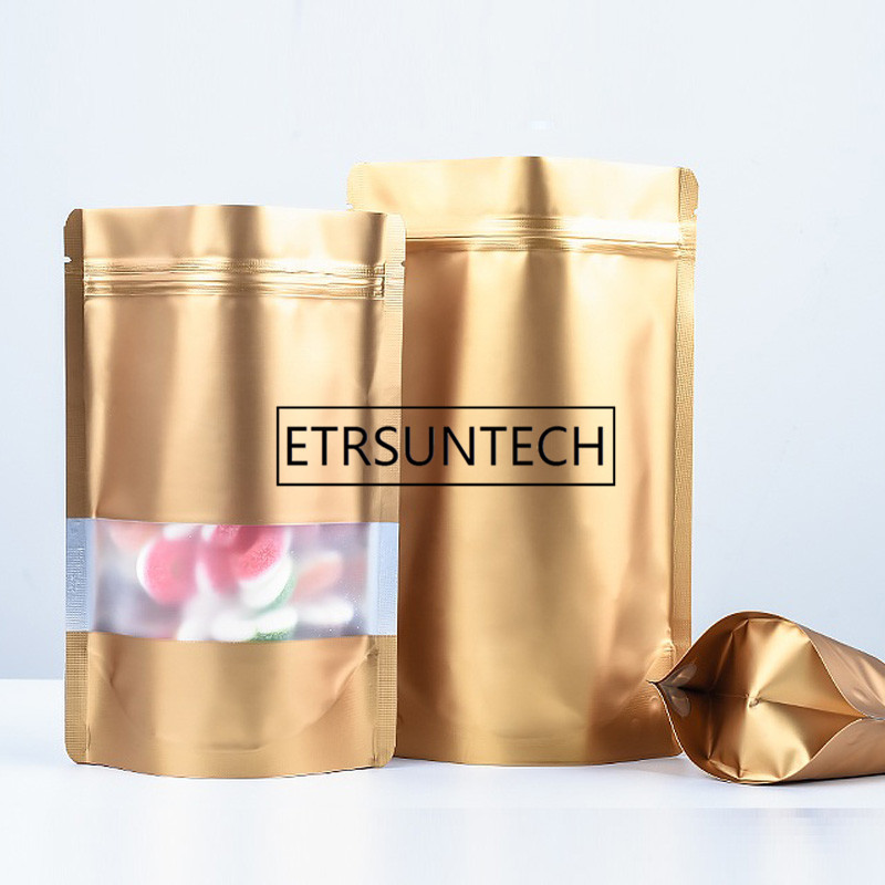 1000 Adet/grup Stand up Altın  - Food Storage Aluminum incelemesi ve fiyatı