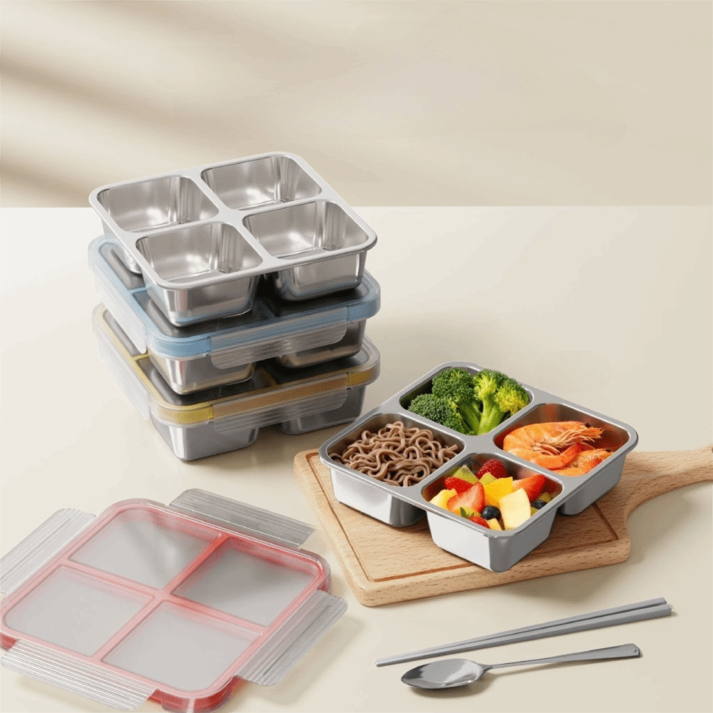 Temizlemesi Kolay Kare 4 Bölme - Food Storage Microwave Safe incelemesi ve fiyatı