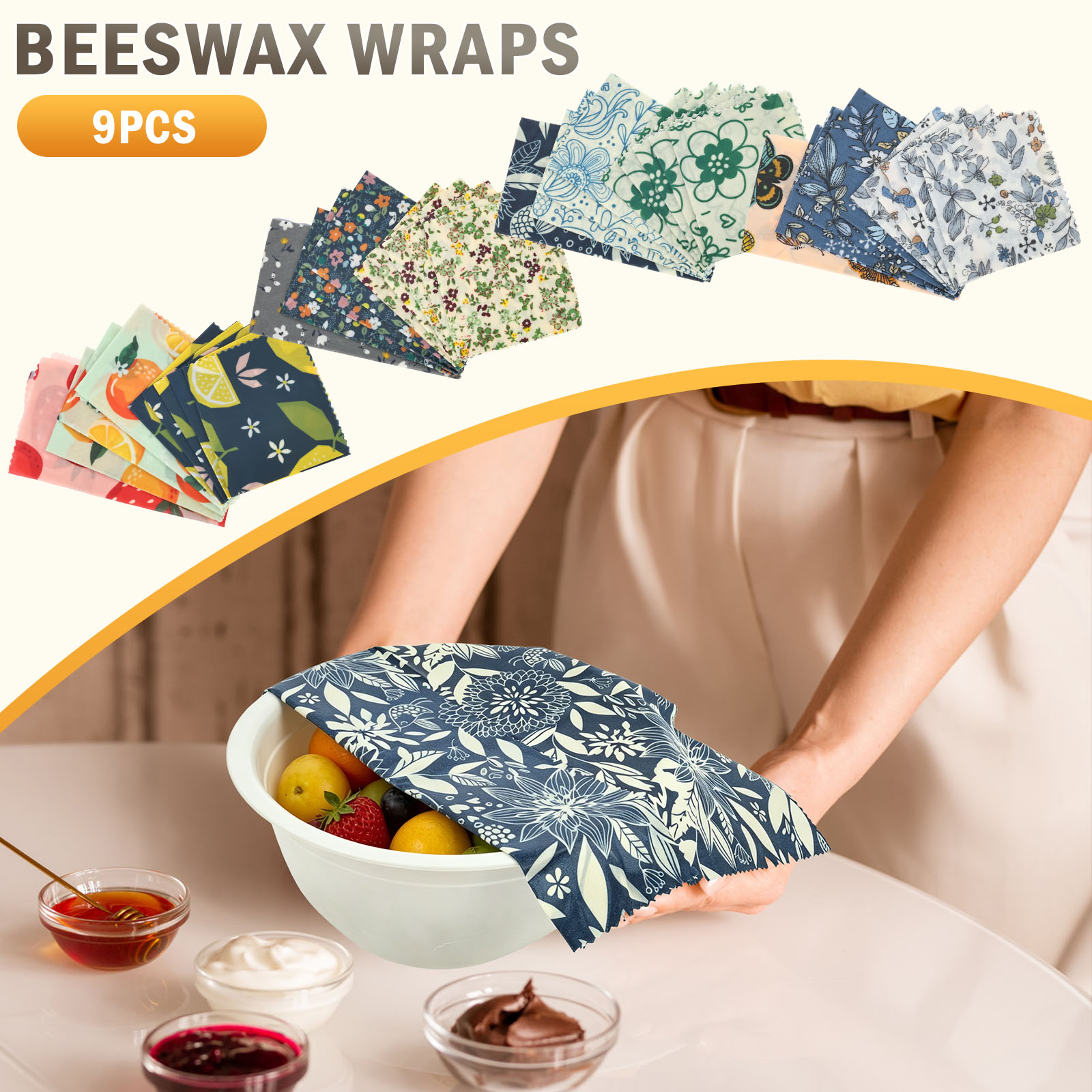 9 adet organik balmumu şal tek - Beeswax Food Wrap incelemesi ve fiyatı