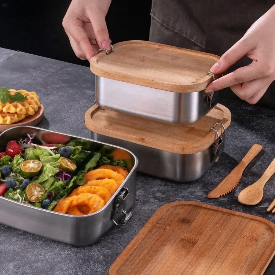 Yeni 304 Paslanmaz Çelik Bambu - Food Storage Plastic Containers With Lids incelemesi ve fiyatı