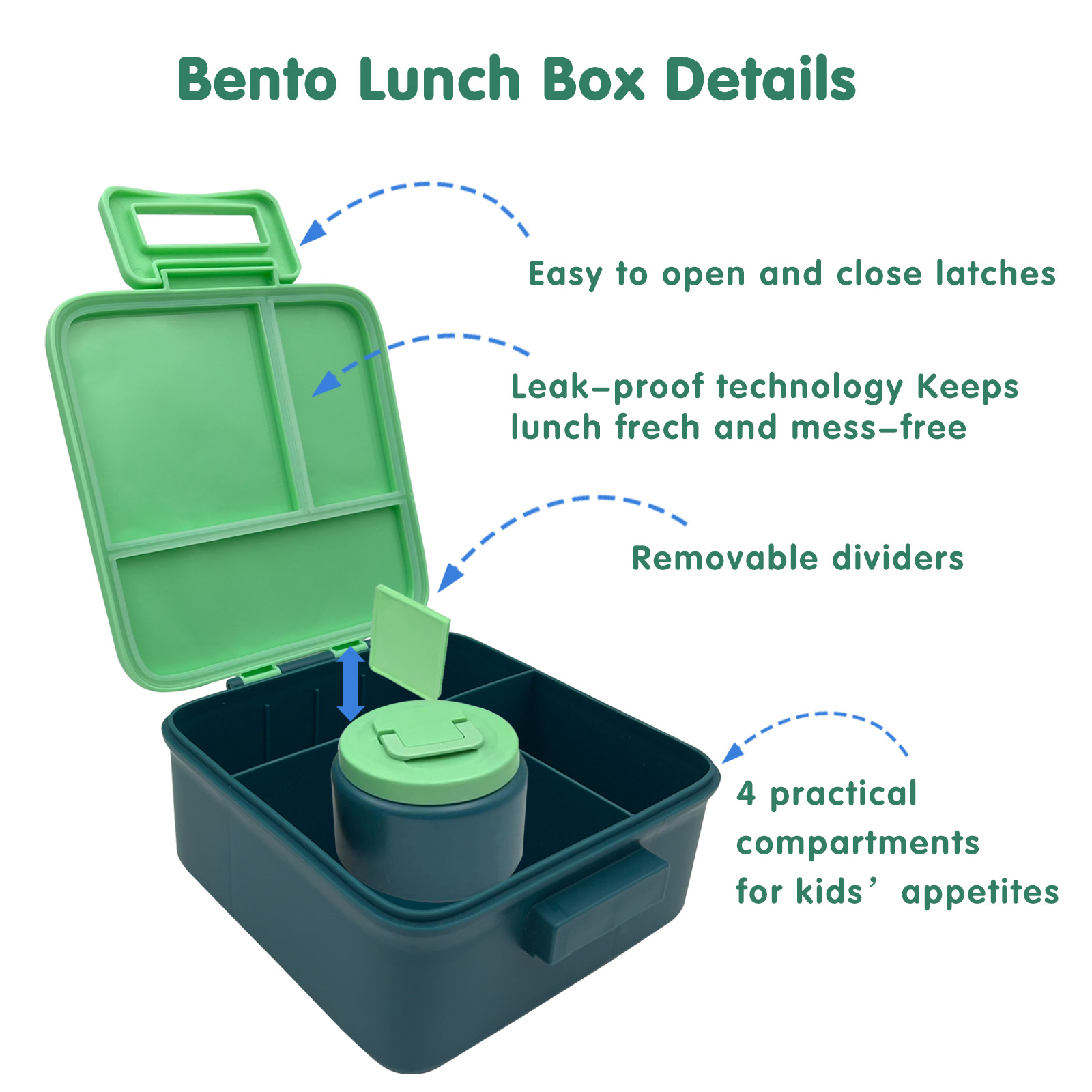 Çocuklar için 1 Set Bento Öğle - Food Storage Microwave Safe incelemesi ve fiyatı