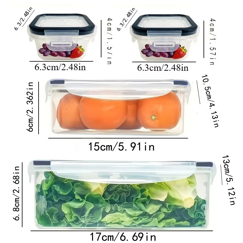 8 Parça Set, 4 Kap ve 4 Kapak  - Food Storage Plastic Containers With Lids incelemesi ve fiyatı