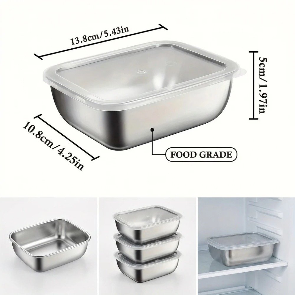 6 Adet Paslanmaz Çelik Gıda Sa - Stainless Lunch Box incelemesi ve fiyatı