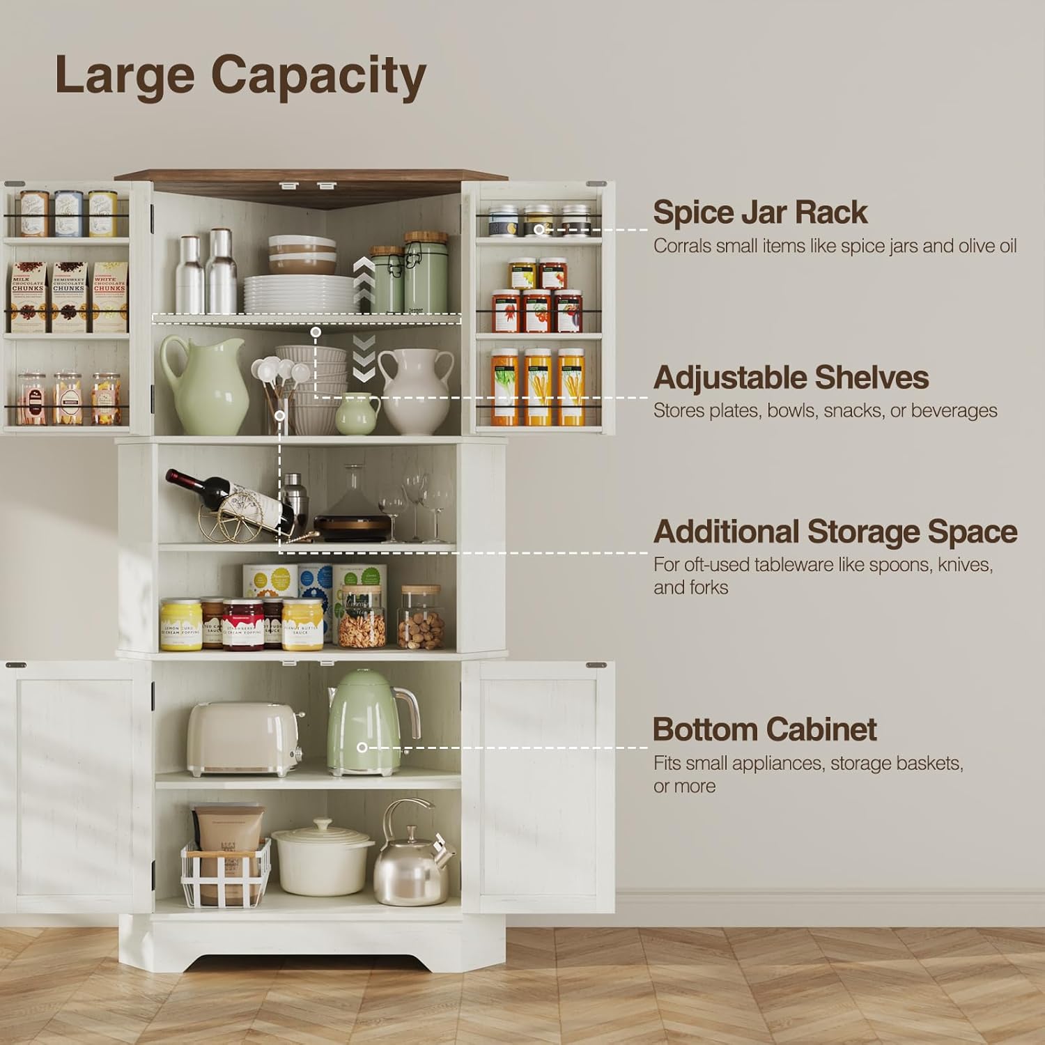 # ￥Köşe Dolabı, 67''H Mutfak K - Food Storage In Cabinets incelemesi ve fiyatı