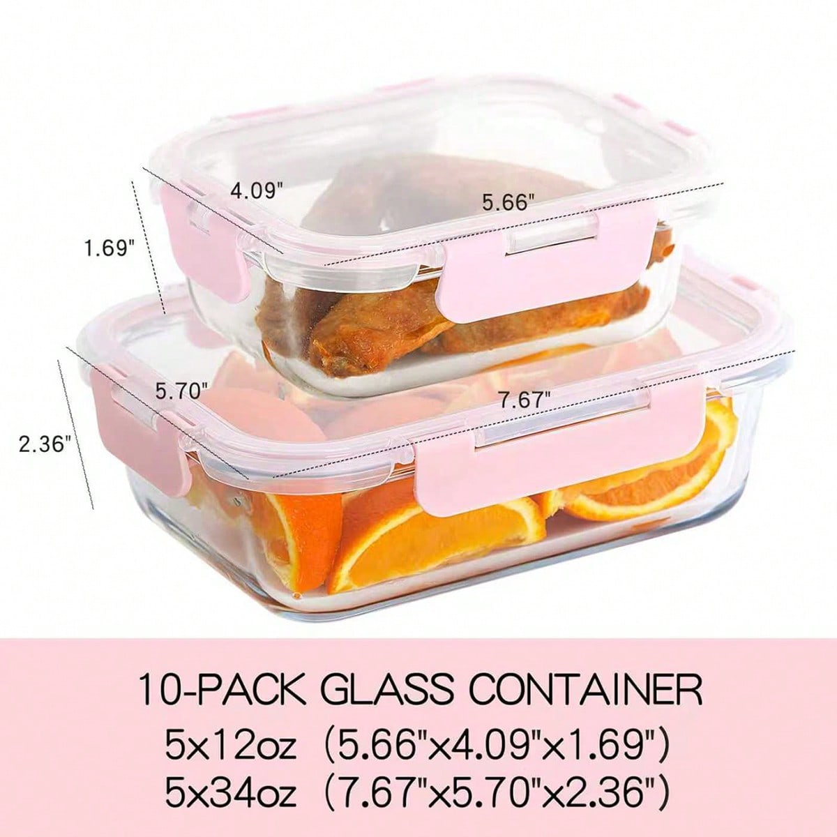10'lu Paket Cam Yemek Hazırlık - Food Storage Plastic Containers With Lids incelemesi ve fiyatı