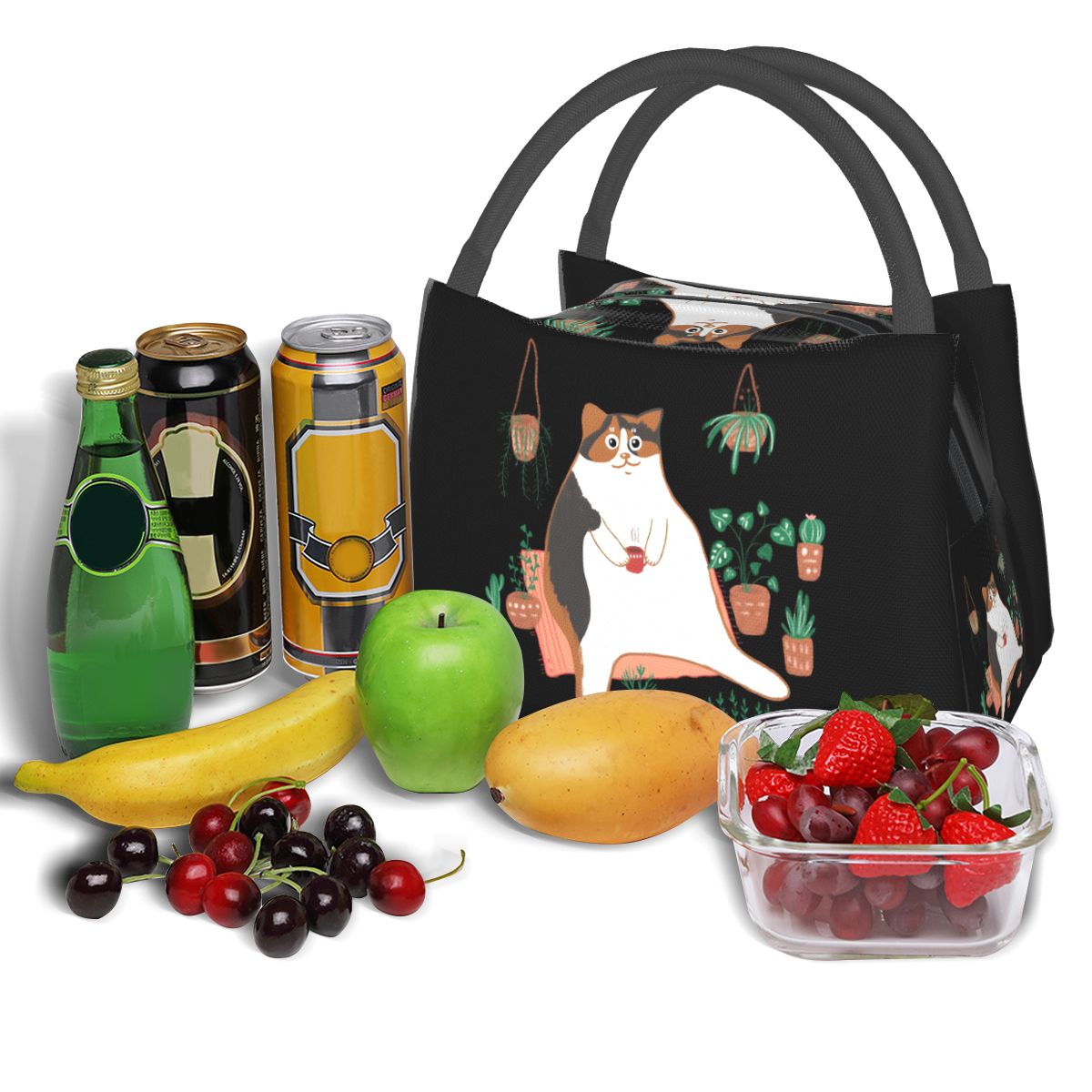 Çiçekli Saksılı Kedi Figürlü A - Food Storage Moms incelemesi ve fiyatı