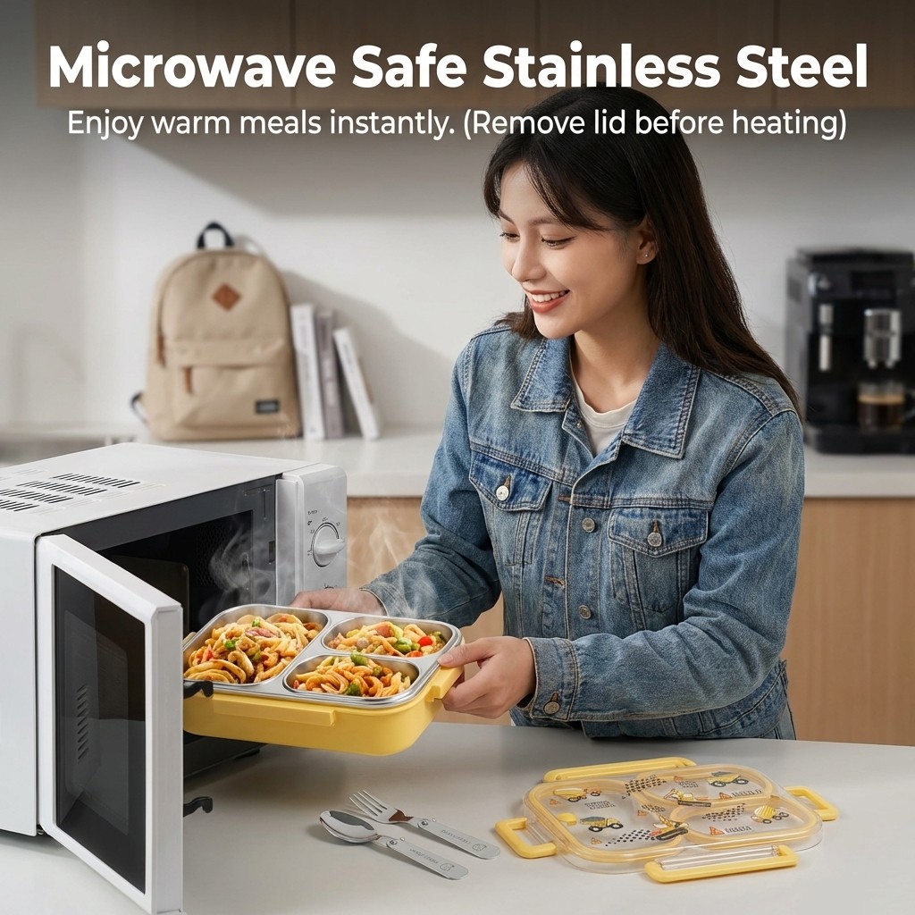 900ML Sevimli 304 Paslanmaz Çe - Food Storage Microwave Safe incelemesi ve fiyatı