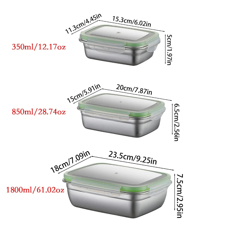 304 Paslanmaz Çelik Öğle Yemeğ - Stainless Lunch Box incelemesi ve fiyatı
