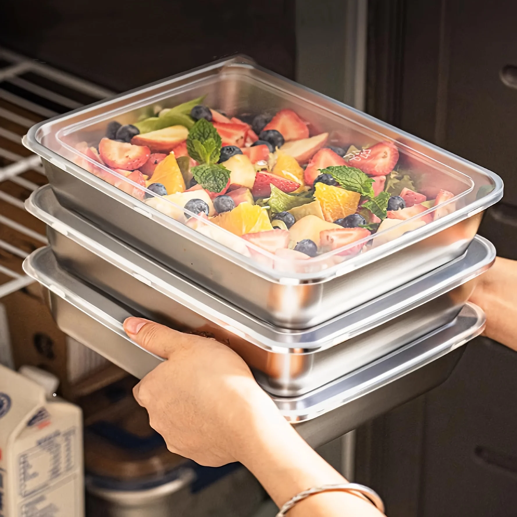3 adet Paslanmaz Çelik Gıda Sa - Stainless Lunch Box incelemesi ve fiyatı
