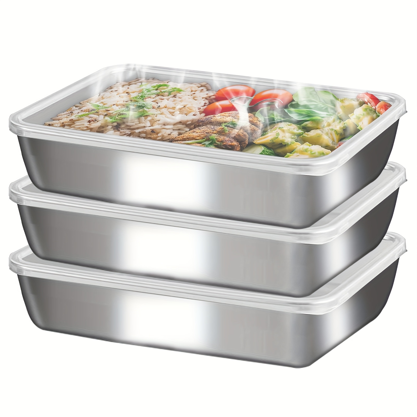 3 adet Paslanmaz Çelik Gıda Sa - Stainless Lunch Box incelemesi ve fiyatı