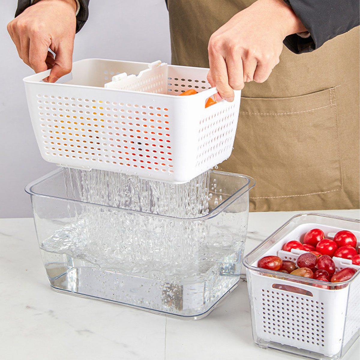 Çift Katmanlı Süzgeçli Sepet,  - Food Storage In The Kitchen incelemesi ve fiyatı