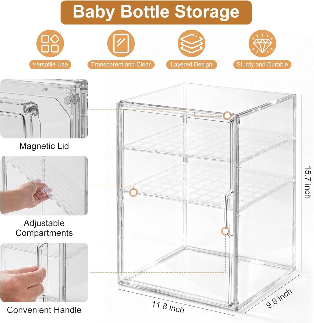 3 Katlı Şeffaf Akrilik Bebek B - Food Storage Moms incelemesi ve fiyatı