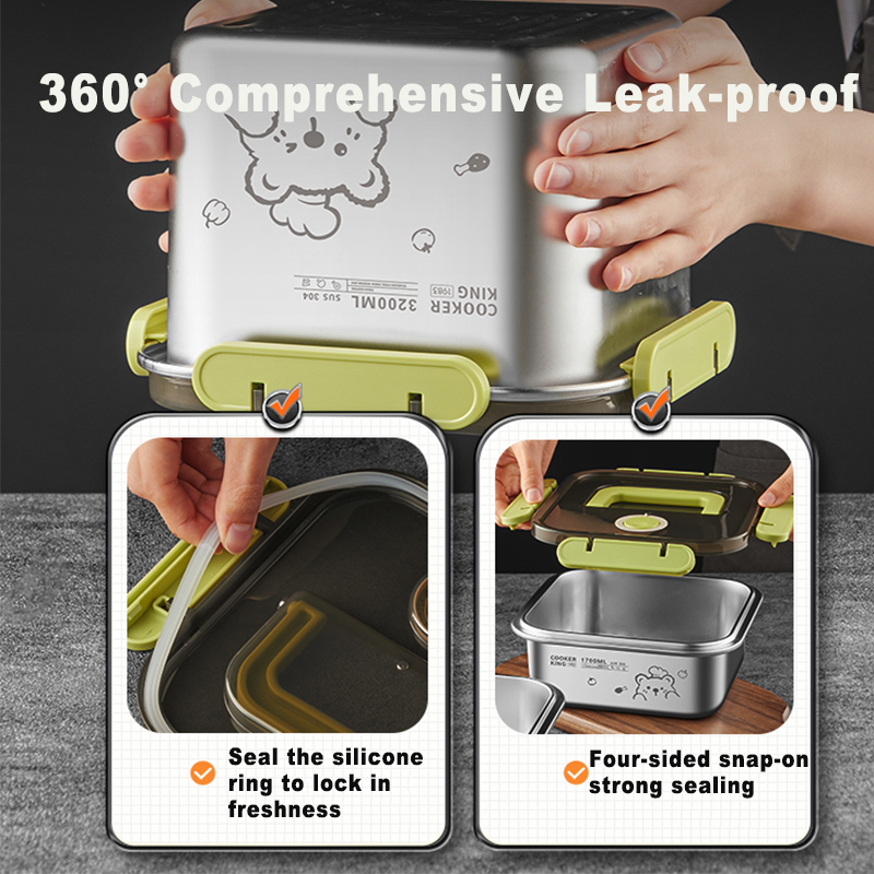 COOKER KING 420ml-6200ml Büyük - Stainless Lunch Box incelemesi ve fiyatı