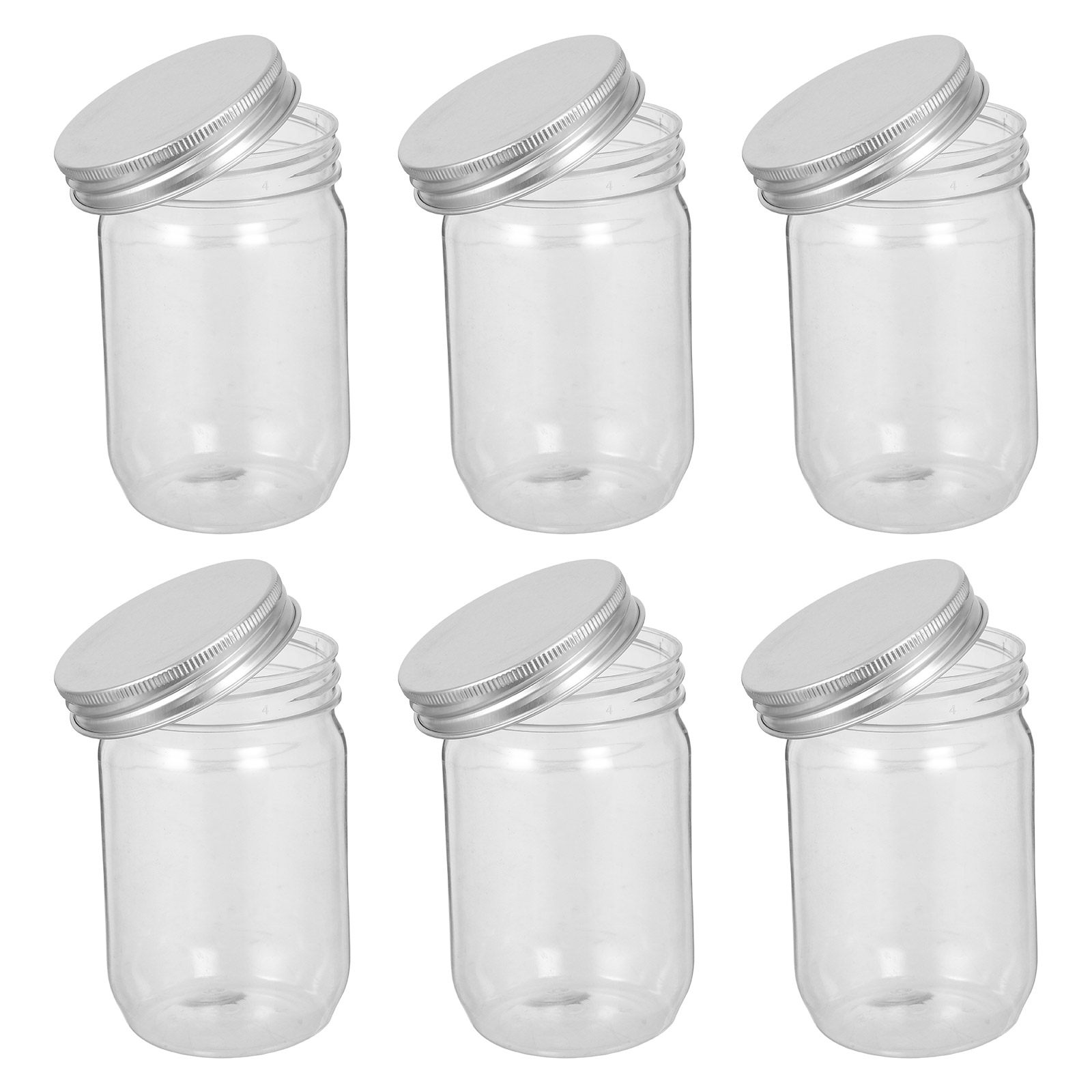 6 adet şeffaf plastik Mason ka - Food Storage In The Kitchen incelemesi ve fiyatı