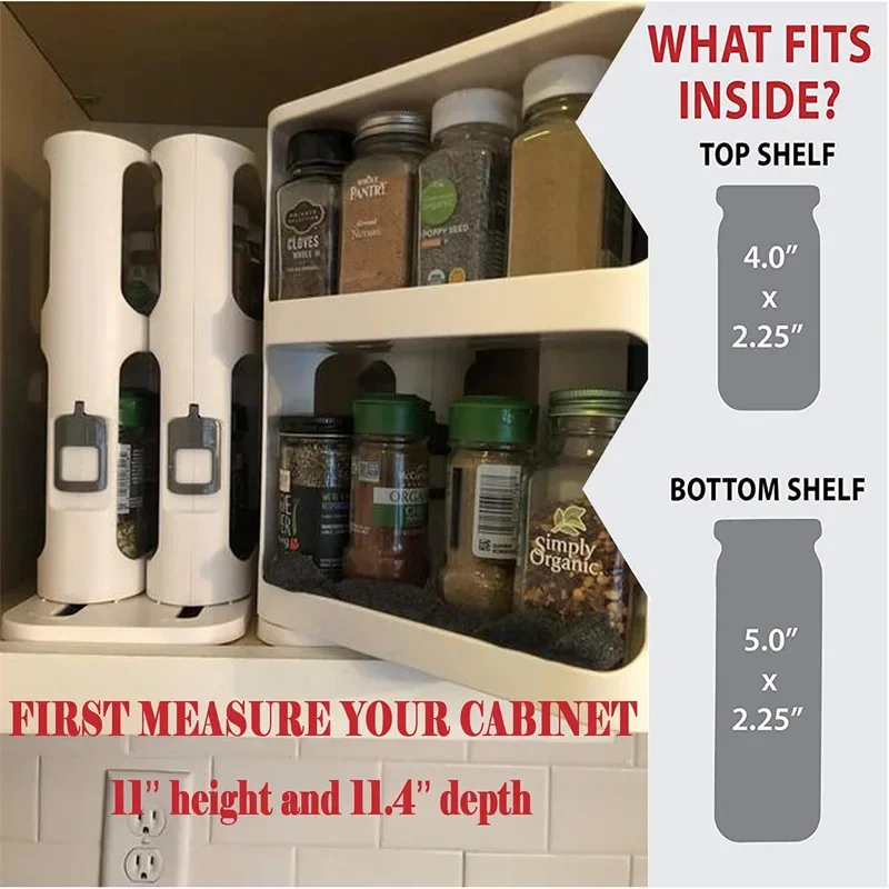 Çok Katmanlı Depolama Döner Ra - Food Storage In Cabinets incelemesi ve fiyatı