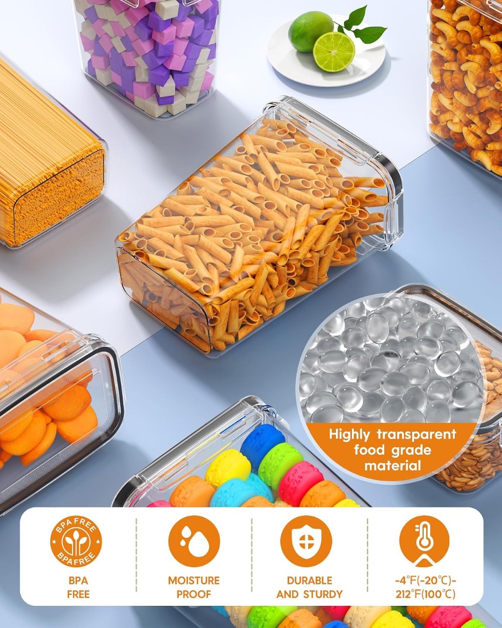 24 Adet Hava Geçirmez Gıda Sak - Food Storage In The Kitchen incelemesi ve fiyatı